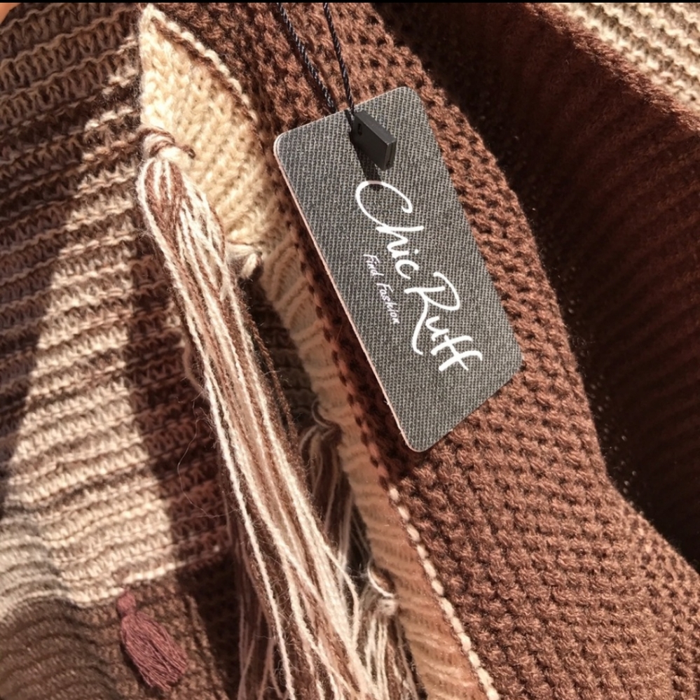 Fringed Boho Poncho - Picture 8 of 8